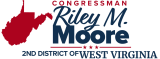 Logo with text Congressman Riley M. Moore, 2nd District of West Virginia