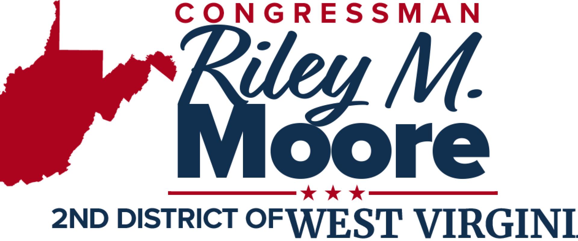 Logo with text Congressman Riley M. Moore, 2nd District of West Virginia